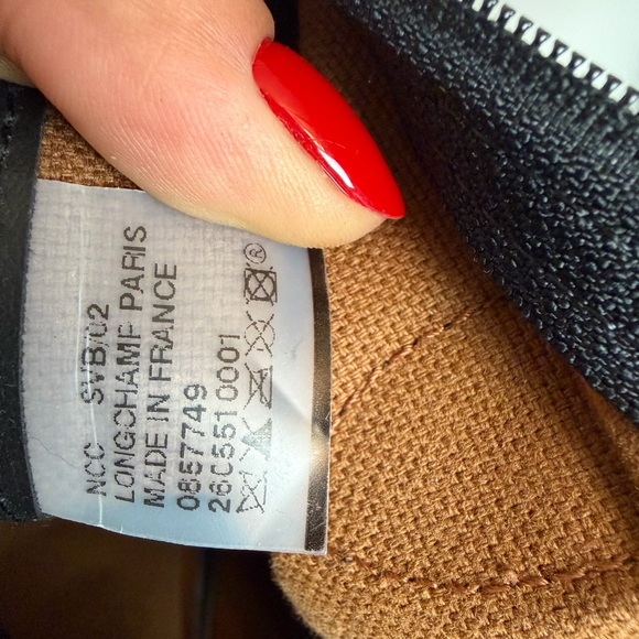 Longchamp Le Pliage Rare Coated Canvas Black Tote Bag – Made in France - Picture 8 of 16